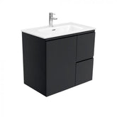 Fienza 750mm Joli Wall Hung Vanity - Satin Black